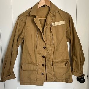 A.P.C. Khaki cotton army jacket